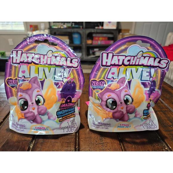 Hatchimals Other - Hatchimals Alive, Neon Rainbow,  Blind Box Surprise 2 Pack New Sealed Color